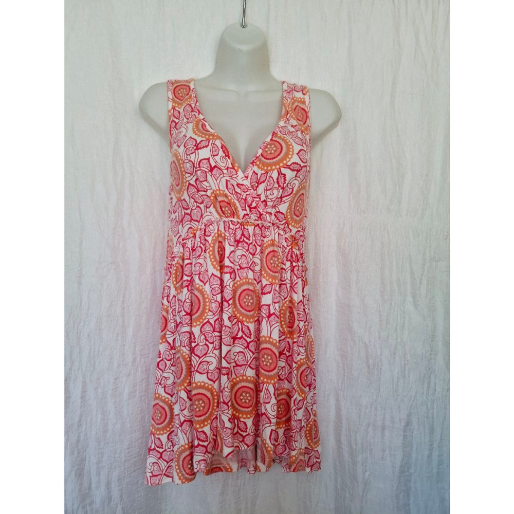 Women's Matilda Jane Dress blouse, sz small super soft White & Pink Floral